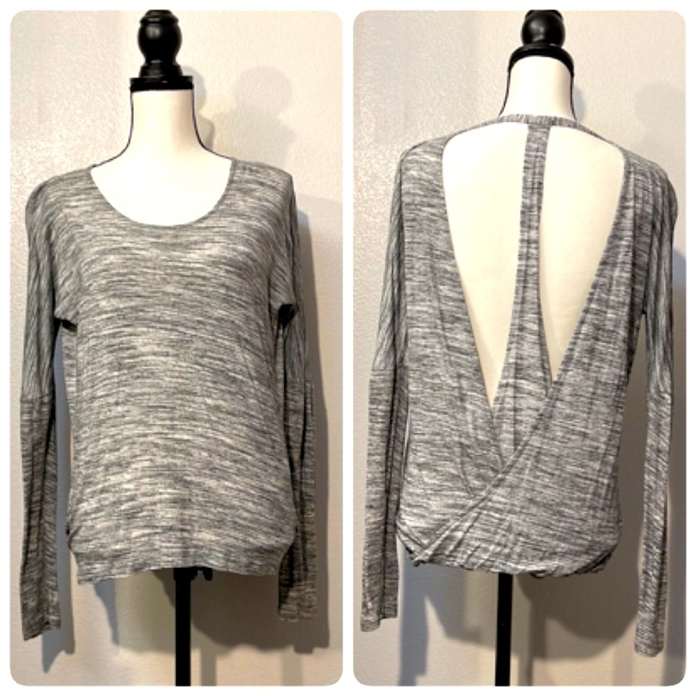 Grey open backed top